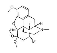 8β-bromo-4,5α-epoxy-3,6,6-trimethoxy-17-methyl-morphinane结构式