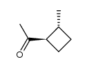Ethanone, 1-(2-methylcyclobutyl)-, cis- (9CI) Structure
