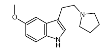 5-Methoxy-3-[2-(1-pyrrolidinyl)ethyl]-1H-indole Structure