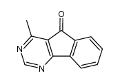 4-methyl-indeno[1,2-d]pyrimidin-5-one Structure