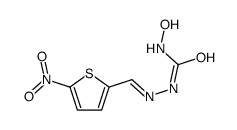 1-hydroxy-3-[(5-nitrothiophen-2-yl)methylideneamino]urea Structure