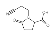 L-Proline,1-(2-cyanoethyl)-5-oxo-结构式