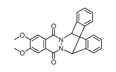 9,10-dimethoxy-5,14-dihydro-5,14-[1,2]benzenophthalazino[2,3-b]phthalazine-7,12-dione结构式