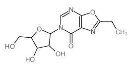 4-[3,4-dihydroxy-5-(hydroxymethyl)oxolan-2-yl]-8-ethyl-9-oxa-2,4,7-triazabicyclo[4.3.0]nona-2,7,10-trien-5-one Structure