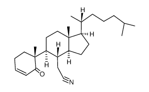 5,6-secocholest-3-en-5-one-6-carbonitrile结构式