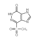 2-methylsulfonyl-3,4,7,9-tetrazabicyclo[4.3.0]nona-1,6,8-trien-5-one结构式