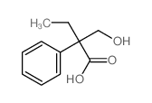 2-(hydroxymethyl)-2-phenyl-butanoic acid Structure