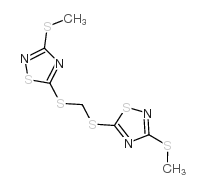 BIS(3-METHYLTHIO-1,2,4-THIADIAZOL-5-YLTHIO)METHANE Structure