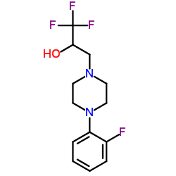 1,1,1-Trifluoro-3-[4-(2-fluorophenyl)-1-piperazinyl]-2-propanol Structure