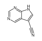 7H-pyrrolo[2,3-d]pyrimidine-5-carbonitrile结构式