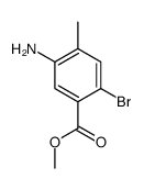 Methyl 5-amino-2-bromo-4-methylbenzoate structure