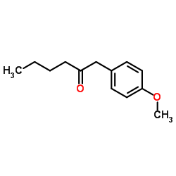 1-(4-Methoxyphenyl)-2-hexanone结构式