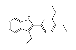 2-(4,5-Diethyl-2-pyridinyl)-3-ethyl-1H-indole Structure