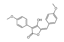 (5E)-4-hydroxy-3-(4-methoxyphenyl)-5-[(4-methoxyphenyl)methylidene]furan-2-one Structure