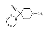 4-Piperidinecarbonitrile,1-methyl-4-(2-pyridinyl)-结构式