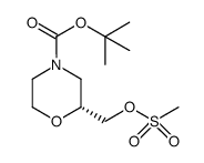 (R)-tert-butyl 2-(((methylsulfonyl)oxy)methyl)morpholine-4-carboxylate Structure