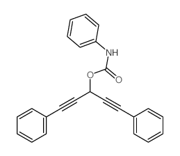 1,5-diphenylpenta-1,4-diyn-3-yl N-phenylcarbamate structure