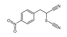 [1-cyano-2-(4-nitrophenyl)ethyl] thiocyanate结构式