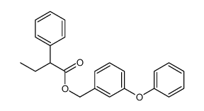 (3-phenoxyphenyl)methyl 2-phenylbutanoate结构式