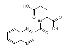 2-(quinoxaline-2-carbonylamino)pentanedioic acid Structure