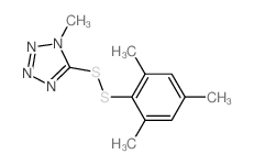 Mesityl 1-methyl-1H-tetraazol-5-yl disulfide Structure