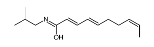 N-(2-methylpropyl)deca-2,4,8-trienamide Structure