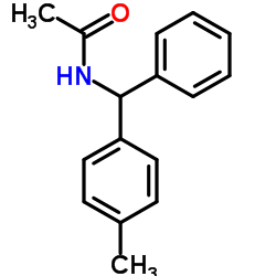 N-[(4-Methylphenyl)(phenyl)methyl]acetamide结构式
