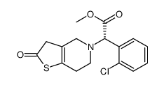 (AS)-A-(2-CHLOROPHENYL)-2,3,6,7-TETRAHYDRO-2-OXO-THIENO[3,2-C]PYRIDINE-5(4H)-ACETIC ACID METHYL ESTER结构式