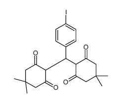 2-[(4,4-dimethyl-2,6-dioxocyclohexyl)-(4-iodophenyl)methyl]-5,5-dimethylcyclohexane-1,3-dione Structure