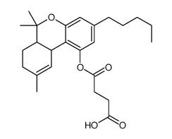 4-[[(6aR,10aR)-6,6,9-trimethyl-3-pentyl-6a,7,8,10a-tetrahydrobenzo[c]chromen-1-yl]oxy]-4-oxobutanoic acid Structure