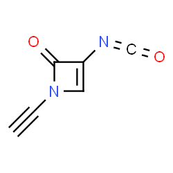 2(1H)-Azetone, 1-ethynyl-3-isocyanato- (9CI)结构式