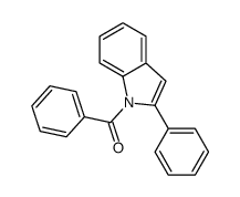 phenyl-(2-phenylindol-1-yl)methanone结构式