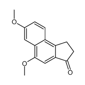 5,7-dimethoxy-1,2-dihydrocyclopenta[a]naphthalen-3-one结构式