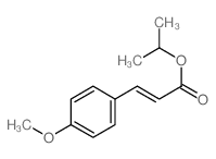 2-Propenoic acid,3-(4-methoxyphenyl)-, 1-methylethyl ester, (2E)- structure