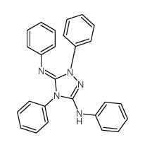N,1,4-triphenyl-5-phenylimino-1,2,4-triazol-3-amine结构式
