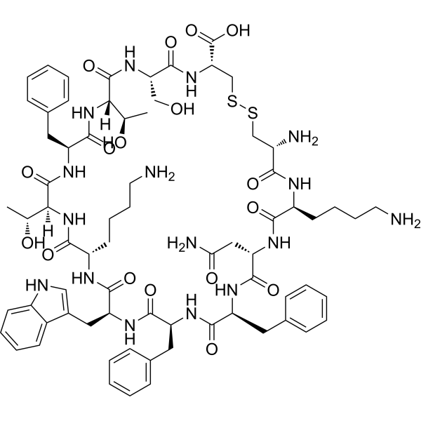 Somatostatin-14 (3-14)结构式