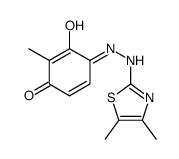 4-[(4,5-dimethyl-1,3-thiazol-2-yl)hydrazinylidene]-3-hydroxy-2-methylcyclohexa-2,5-dien-1-one结构式