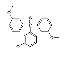 tris(3-methoxyphenyl)-sulfanylidene-λ5-phosphane Structure