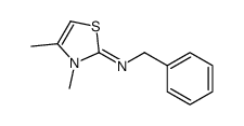 N-benzyl-3,4-dimethyl-1,3-thiazol-2-imine结构式