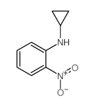 N-环丙基-2-硝基苯胺结构式