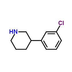 3-(3-Chlorophenyl)piperidine Structure
