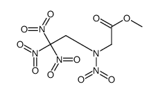 methyl 2-[nitro(2,2,2-trinitroethyl)amino]acetate结构式