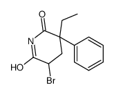 5-Bromo-3-ethyl-3-phenyl-2,6-piperidinedione Structure