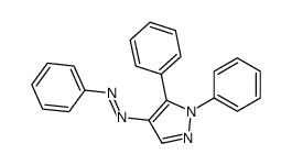 (1,5-diphenylpyrazol-4-yl)-phenyldiazene Structure