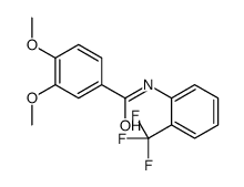 3,4-dimethoxy-N-[2-(trifluoromethyl)phenyl]benzamide Structure