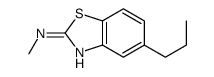 2-Benzothiazolamine,N-methyl-5-propyl-(9CI)结构式