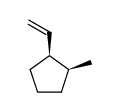 cis-1-methyl-2-vinylcyclopentane Structure