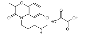 3-(6-chloro-2-methyl-3-oxo-1,4-benzoxazin-4-yl)propyl-methylazanium,2-hydroxy-2-oxoacetate Structure