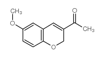 1-(6-甲氧基-2H-色烯-3-基)-1-乙酮结构式