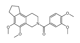 (5,6-dimethoxy-1,2,4,7,8,9-hexahydrocyclopenta[f]isoquinolin-3-yl)-(3,4-dimethoxyphenyl)methanone Structure